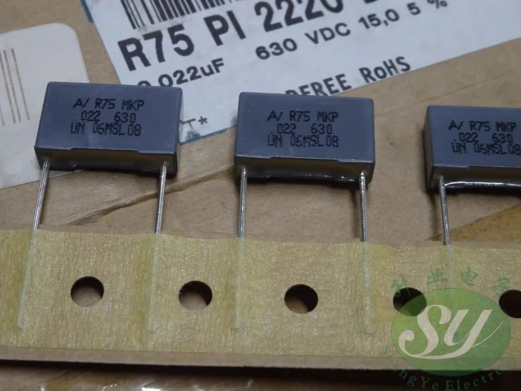 10 Uds AV R75 0,022 uf/630V 22nf 223 nuevo condensador de película 15MM