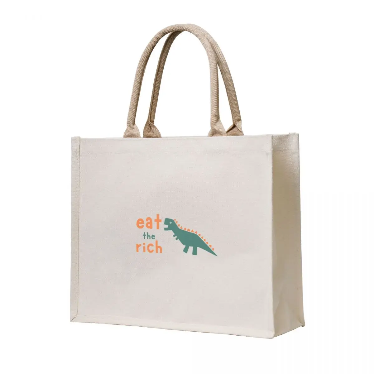 

Eat the Rich Dinosaur Tote Bag Beach bag Women's beach bags shopper bag woman reusable shopping bags