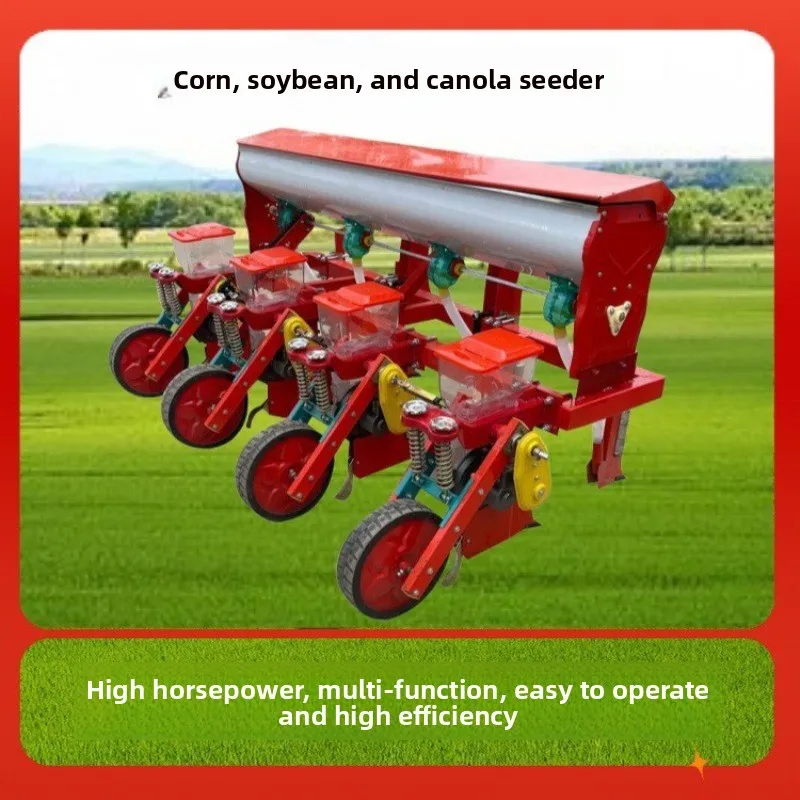 Tractor, tractor-type wheat sowing and fertilizing machine, air-suction seeder, small plot sowing for greenhouses