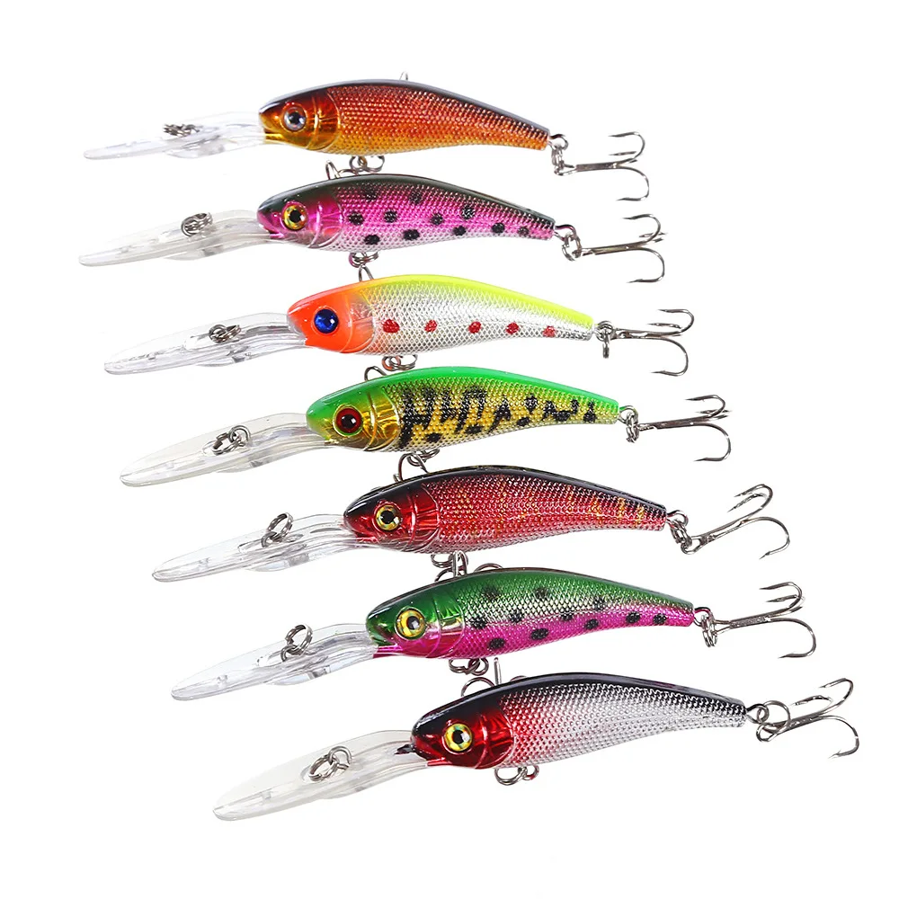 low price1PC Floating Fishing Lures 10cm 9g Hard Bait Fishing Lures Tungsten Ball System  Crank Wobbler Fishing Minnow Bait