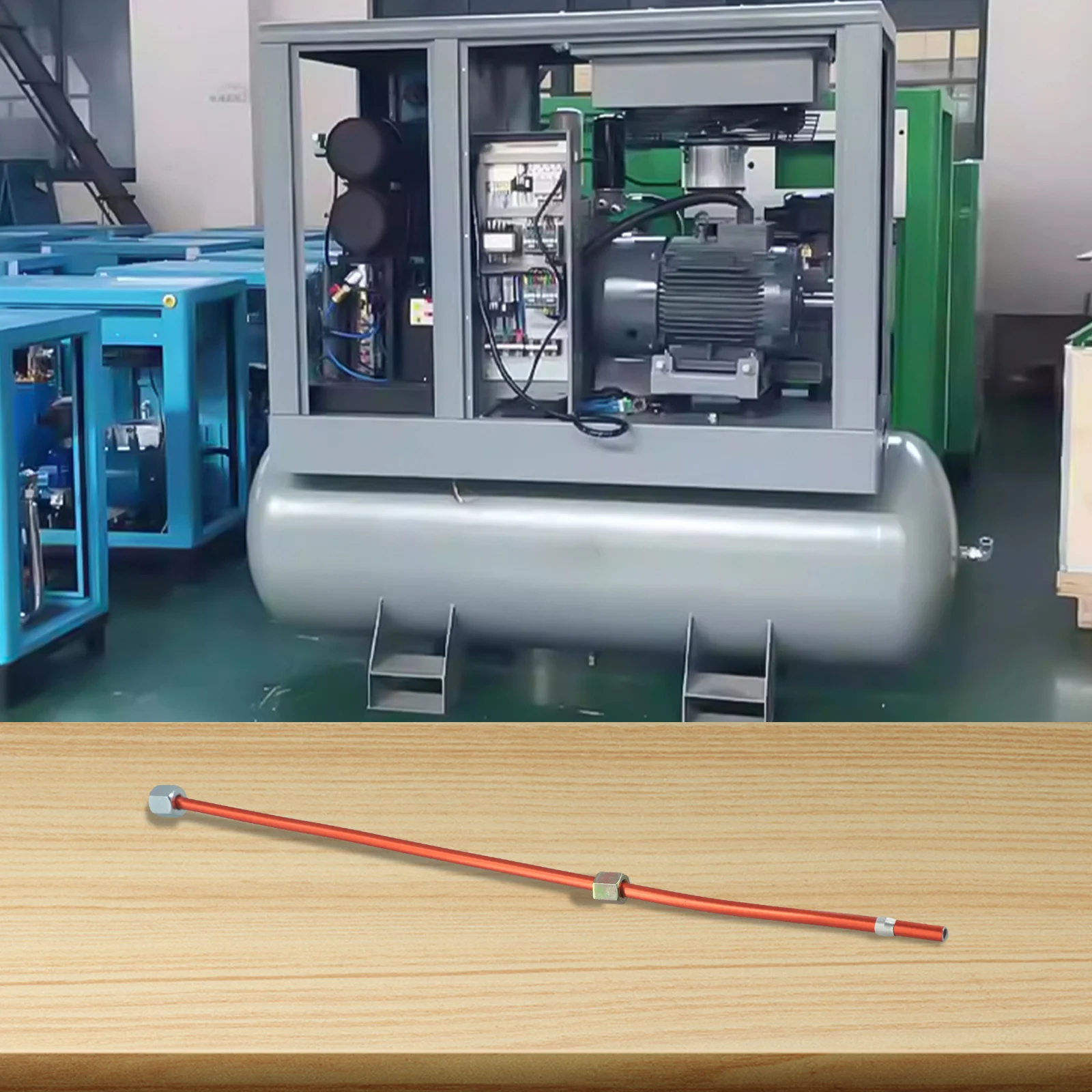 For Exhaust Tube Replacement for Small Air Compressors Featuring 9mm Thread Aluminum Construction and Lock Cylinder
