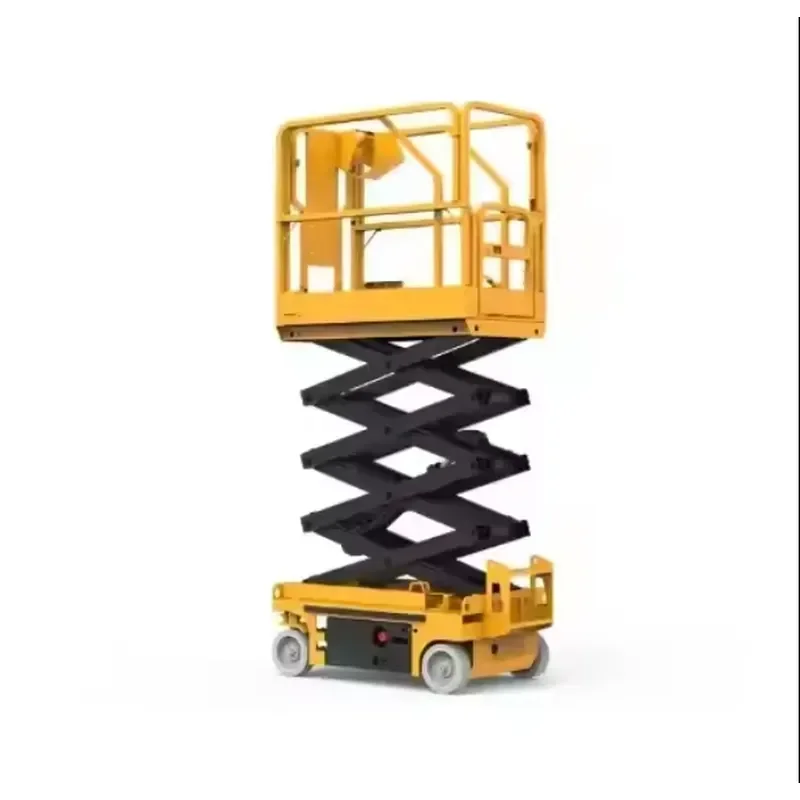 Self-Propelled Mobile Scissor Lift 8m-18m Working Platform with Lead Acid Battery Available in Heights of 10m 12m 14m 16m