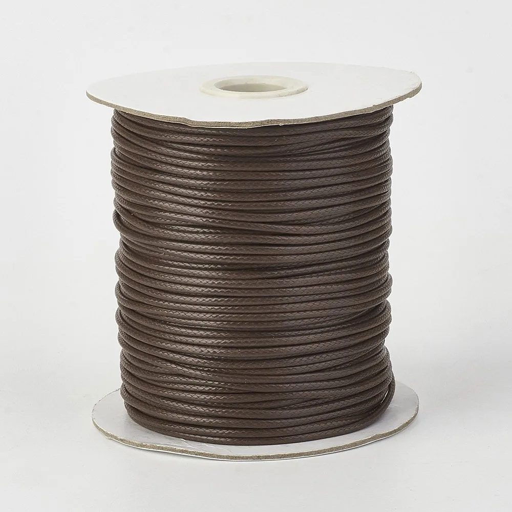 

1roll Polyester Cord Saddle Brown 2mm about 90yards/roll(80m/roll)