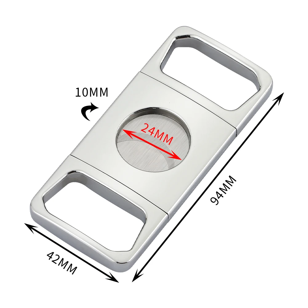 GALINER Metal Cigar Cutter Guillotine 2 Blade Sharp Knife Cutter Scissors Smoking Accessories Portable Cigar Cutter Gift Box