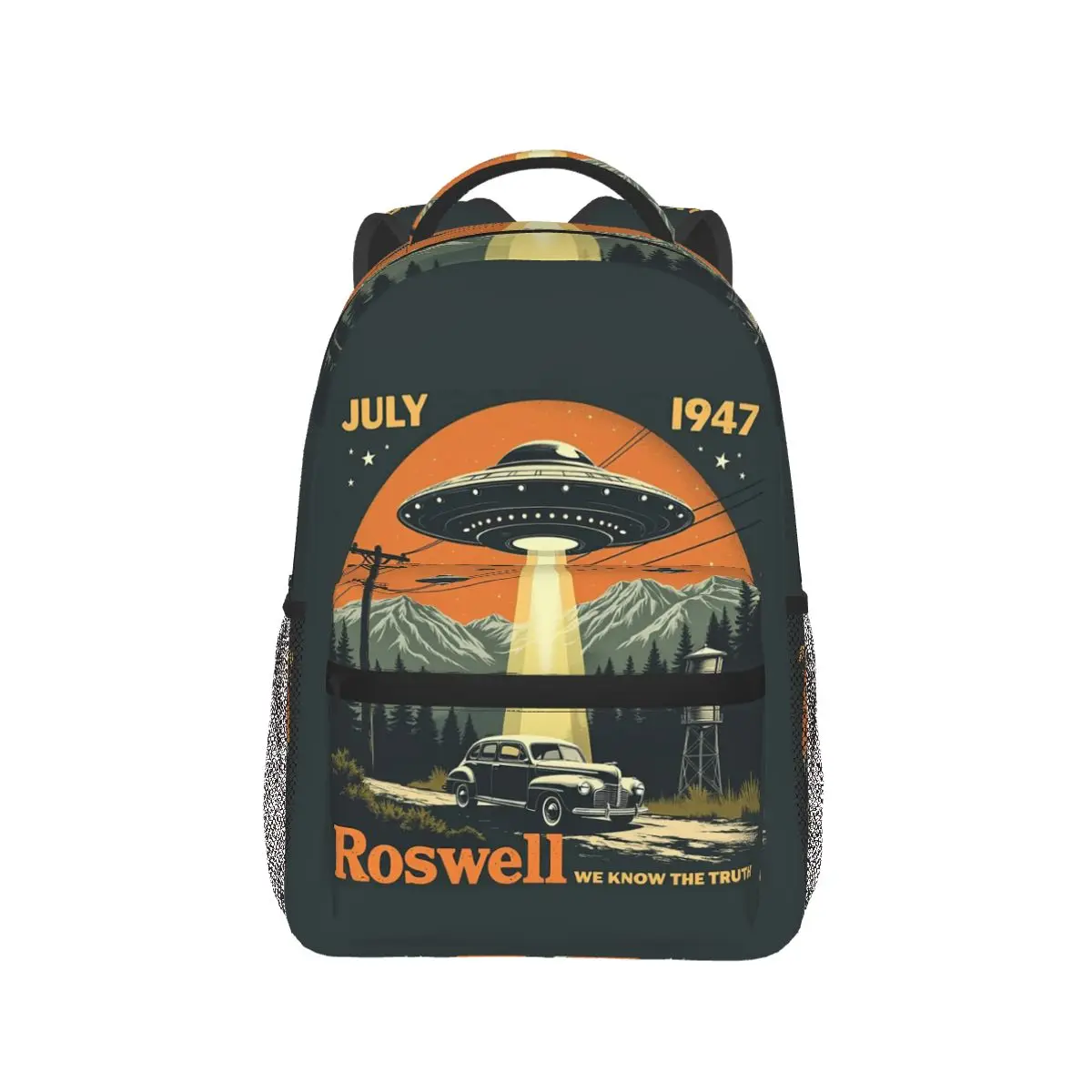 Roswell July 1947 We Know The Truth Backpack Hot Sale Daypack Large Capacity BookBag School Bag Shoulder Bags for Men Women