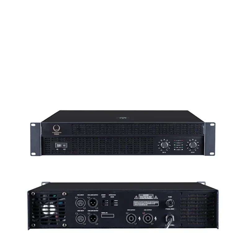 Professional 2-Channel High Power Amplifier 2x1350 DE1300 Stereo Audio Power for Line Array Speakers