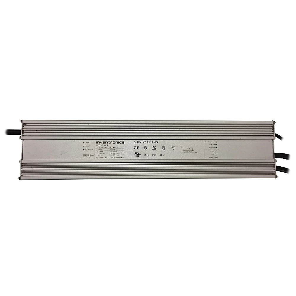 Horticultura Led Grow Light Inventronicics Driver 1000W Regulável 0-10V 5 anos de garantia SUM-1K0S21AMG 1000W Led Driver