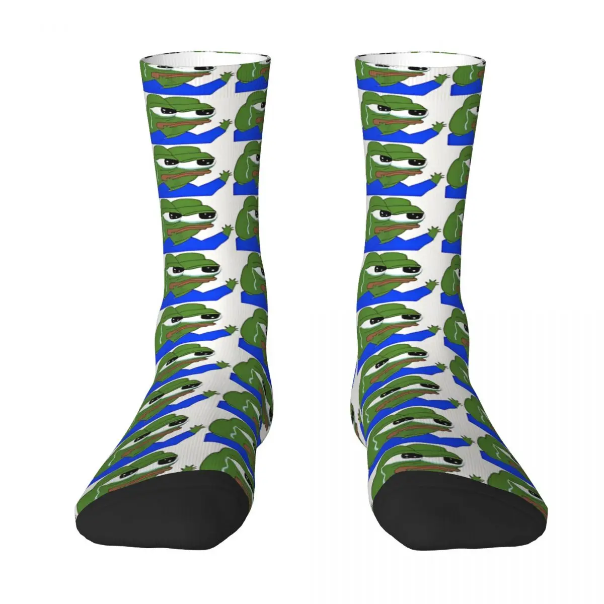 Crying Sad Frog Unisex Winter Socks Warm Happy Socks Street Style Crazy Sock