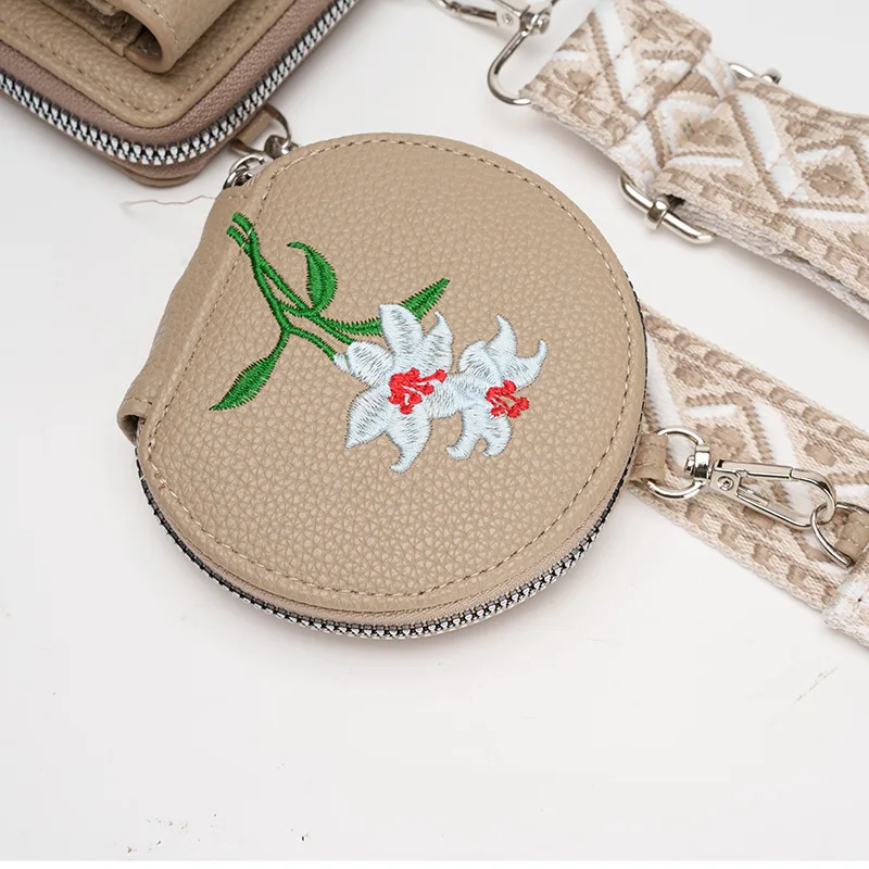 Leisure Mini Shoulder Crossbody Bag with Multiple Compartments, Card Bag, Large Capacity Phone Bag, Change Storage Bag