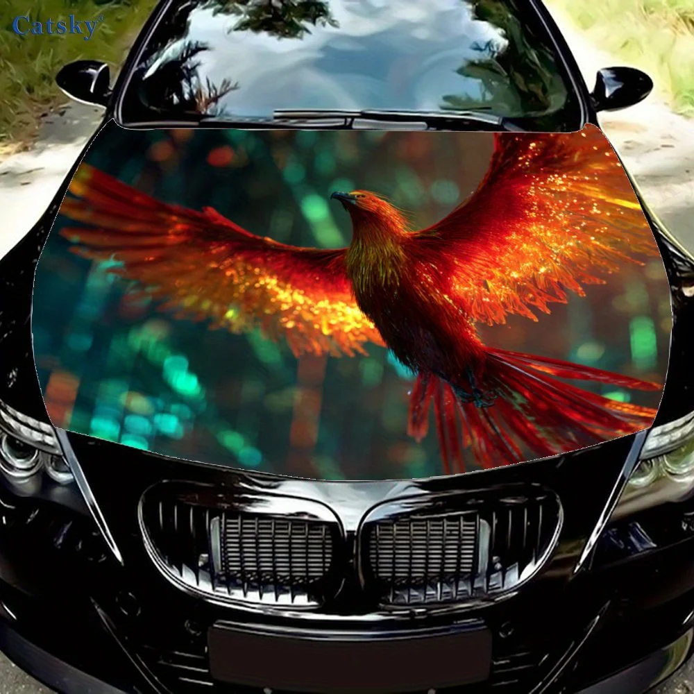 

Phoenix in tech Car Hood Decal Sticker, Truck Sticker, Self-Adhesive Long-Lasting Car Accessories, Suitable For Car,
