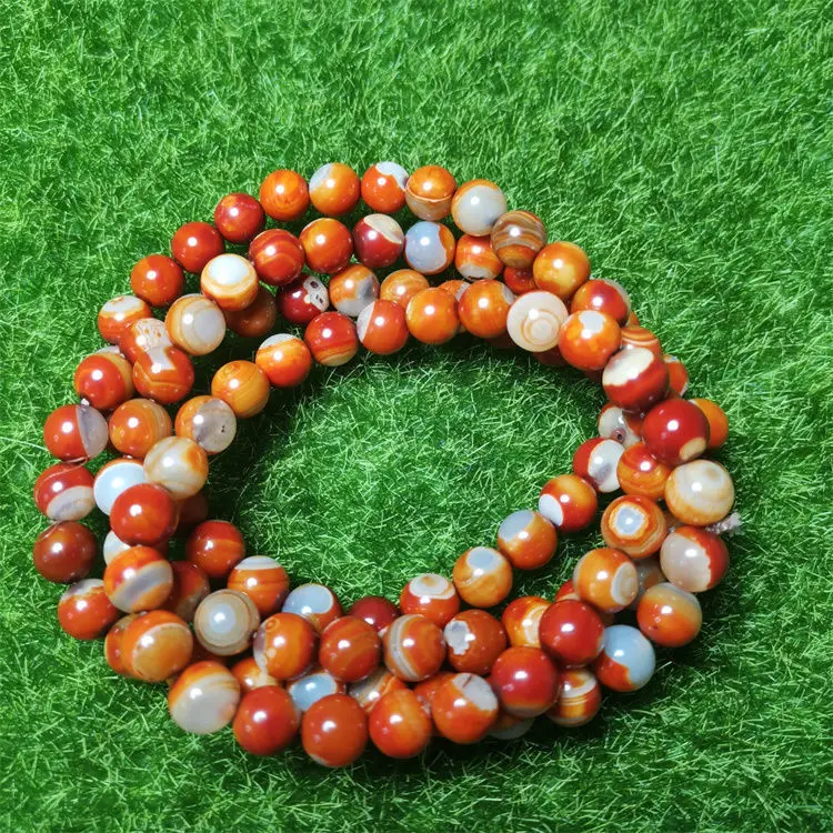 

Authentic Warring States Red Agate 108 Beads Multi-circle Bracelet Fashion Joker Bracelet for Men and Women