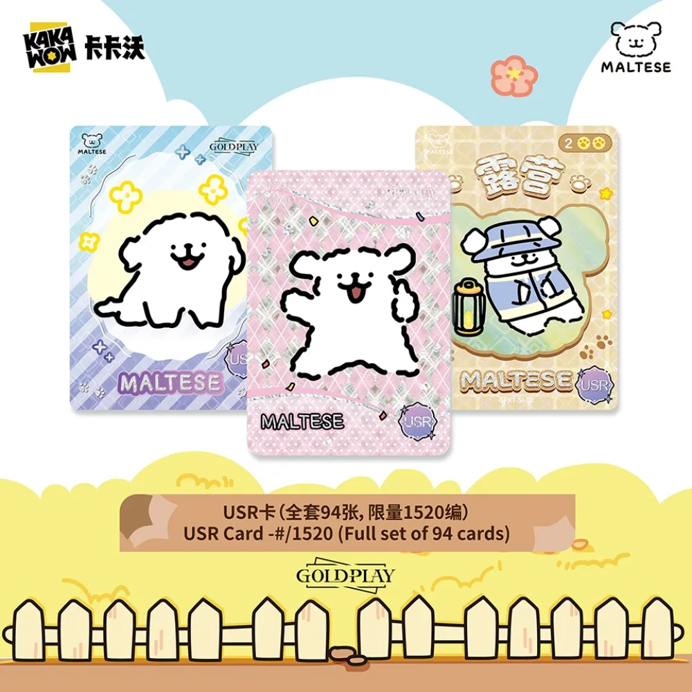 Kakawow Genuine Maltese Collection Cards Likeable Popular Puppy Sweet Love Atmosphere Companion Cards Fans Hobbies Toys Gifts