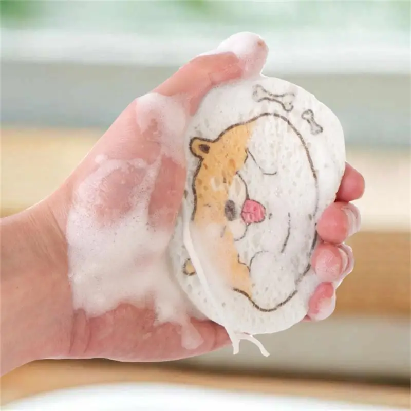 10/30/50PCS Wood Pulp Cotton Dishcloth Easy To Blister Will Not Harm Hands Or Skin Sponge Eraser