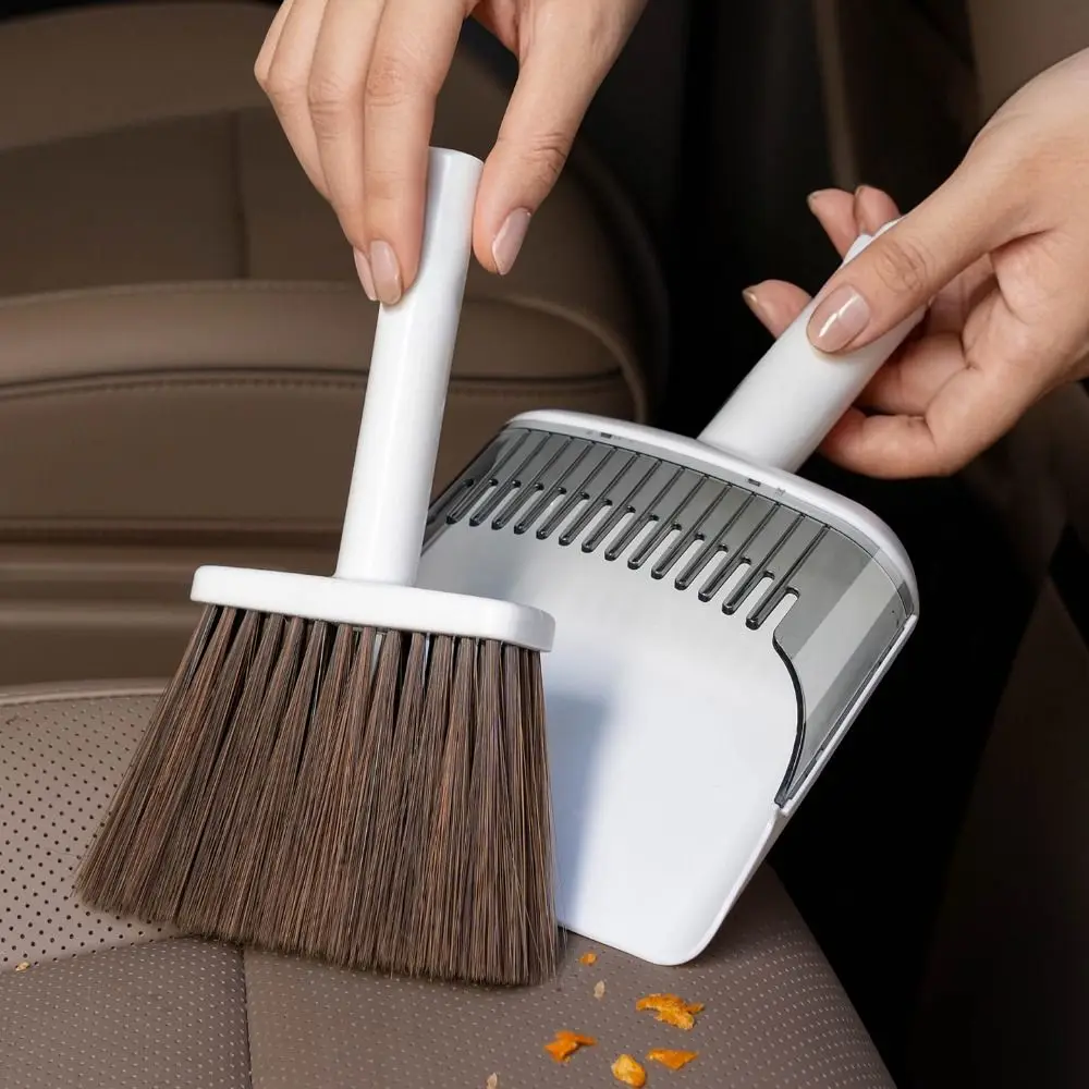 

Portable Desktop Mini Broom Handheld Compact Flexible Car Dust Sweeping Brush Ergonomic Multi-Purpose Hand Whisk Broom