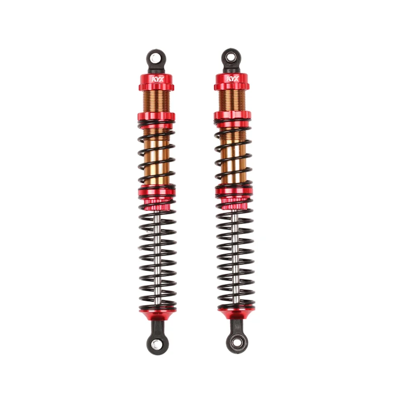 

KYX Racing 131mm Metal Front Shock Absorber Upgrades Parts Accessories for 1/10 RC Crawler Car Axial RBX10 Ryft (2pcs)