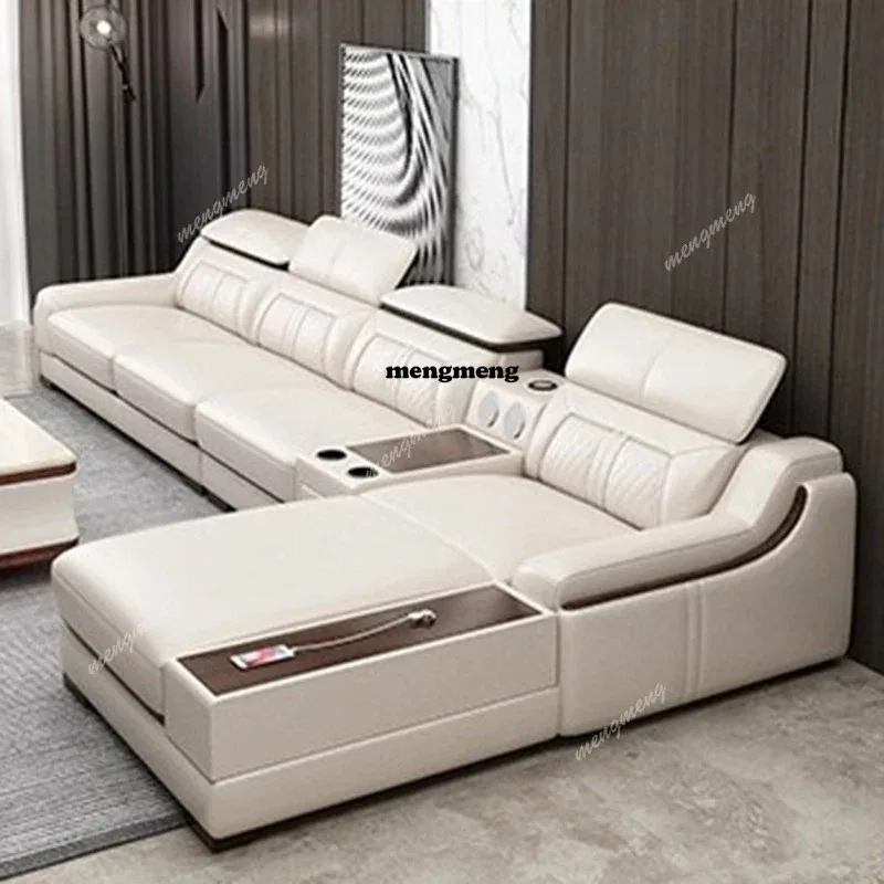 

Genuine Leather Modern Sofas Luxury Recliner Comfortable Relax Armchairs Sofas Bedrooms Lazy Sillas Para Sala De Estar Furniture