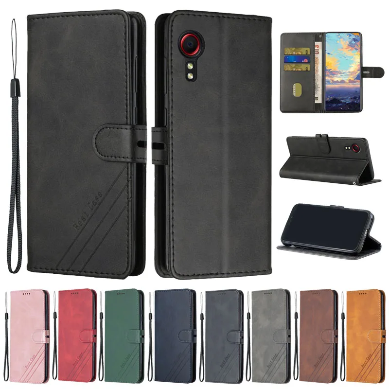 

For Samsung Galaxy Xcover 5 Case Leather Flip Wallet Case on For Samsung Galaxy X Cover 5 XCover5 G525F Phone Cases Cover Fundas