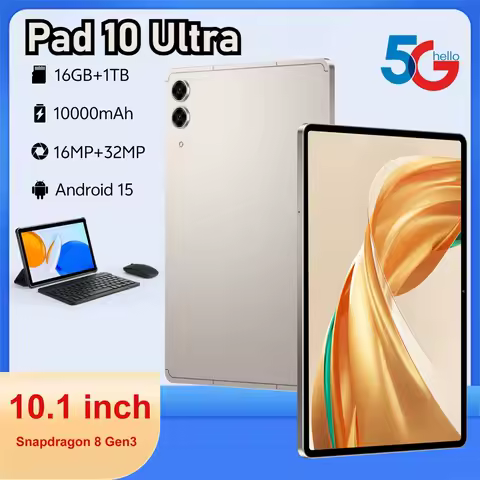 Hot Pad 10 Ultra 10.1 inch Tab Global Version Android Tablets 20000mAh Battery 22GB+2TB Tablet PC 4G 5G Dual SIM Card WIFI