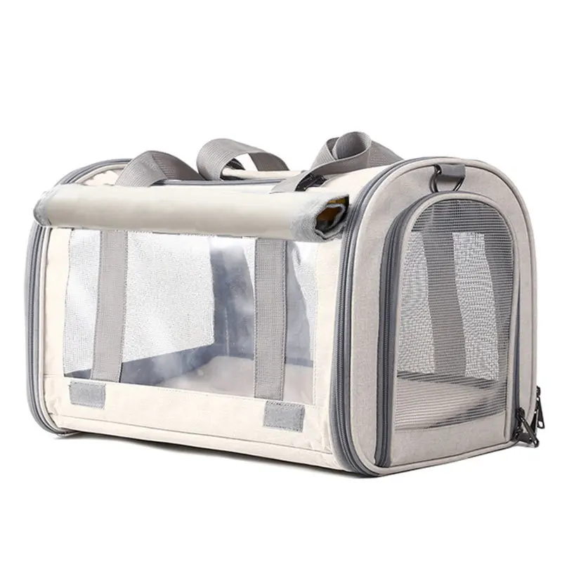 Hot Sell Small Dog Cat Shoulder Bag Solid Pattern Oxford Cloth Pet Carrier Airline Approved Backpack