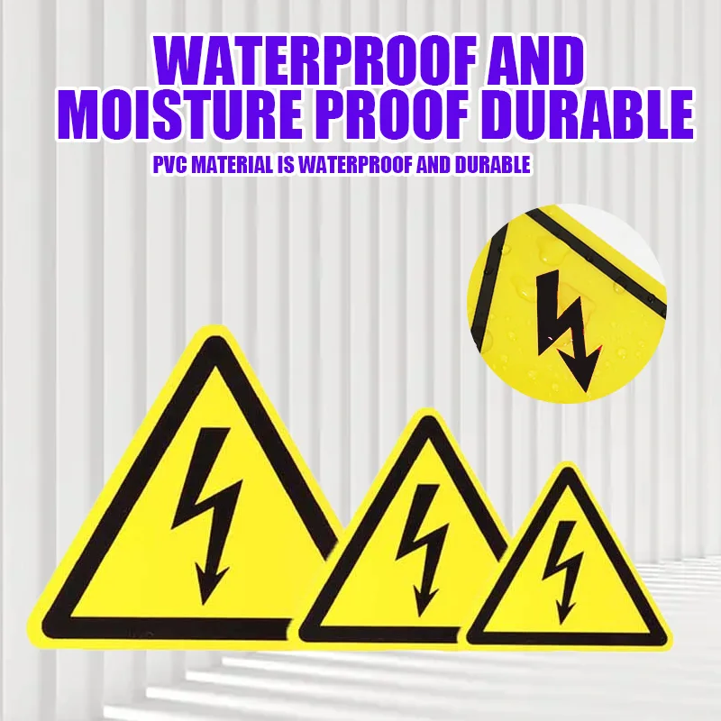 

Рекламная акция, 1/3/5 шт., наклейки в виде опасности электроразряда, предупреждающая наклейка с электрическим током, виниловые наклейки, наклейки из ПВХ, предупреждение о опасности