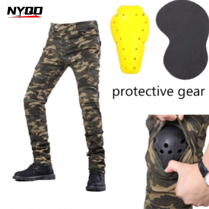 

Мотоциклетные брюки для мужчин и женщин, брюки для мотокросса на открытом воздухе, мотоциклетные туристические брюки, мотоциклетные уличные джинсы, защитное снаряжение