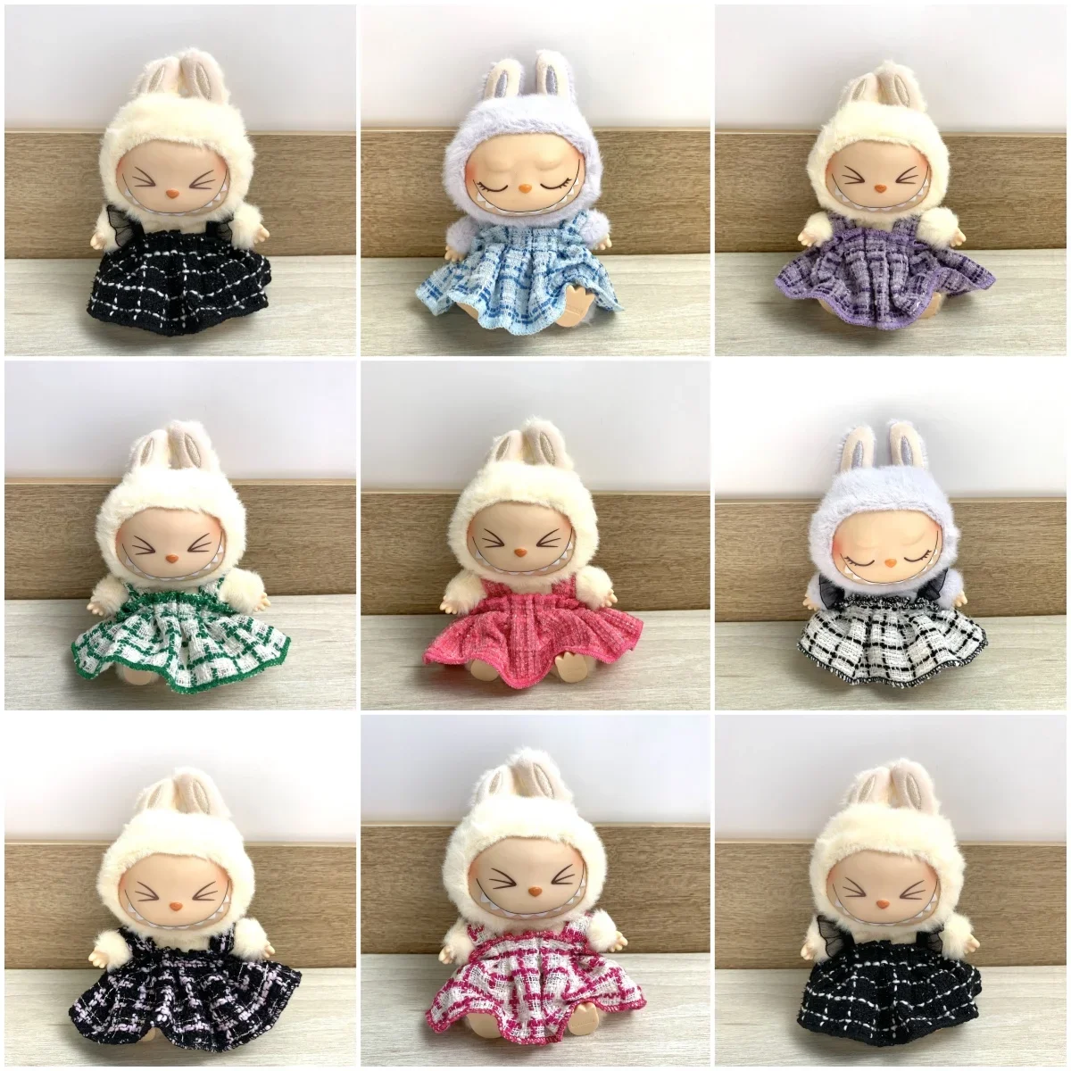 Одежда для Labubu 15-17 см, плюшевые аксессуары для Кореи Kpop EXO Labubu V1 V2, поясная юбка, одежда в подарок