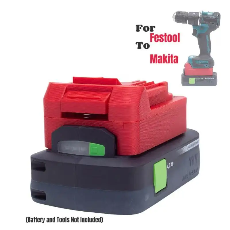 

Адаптер-переходник для аккумулятора Festool 18 В, литиевый преобразователь для аккумуляторных инструментов Makita 18 В BL (инструменты и аккумулятор в комплект не входят)