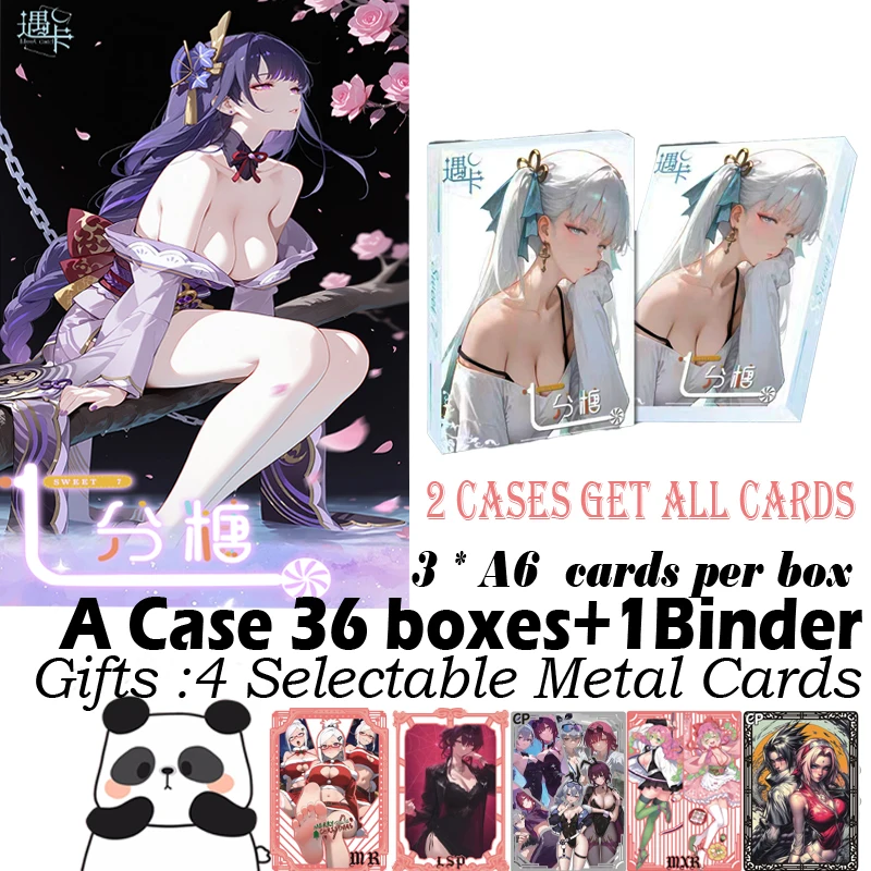 

New A6 Size Board Sweet 7 Taro Bobo Hobby Collection Card Anime Doujin Booster Box Rare Cards Toy Gifts