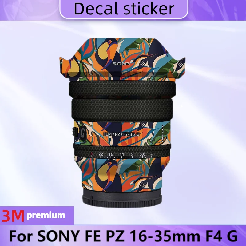 Para SONY FE PZ 16-35mm F4 G pegatina de lente película protectora de la piel protector antiarañazos abrigo 4/16-35 SELP1635G 16-35 F/4 F4G