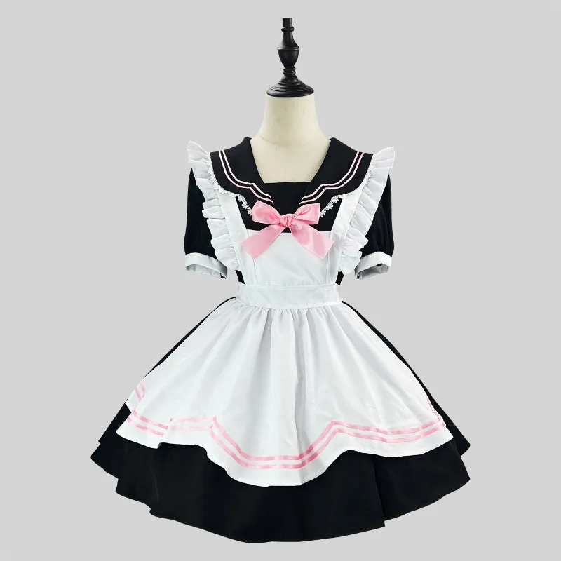 

Anime Black JK Sailor Cute Rabbit Lolita Maid Dress Cosplay Costume Girl Maid Dress Trending Girls Maid Party Costumes S -5XL