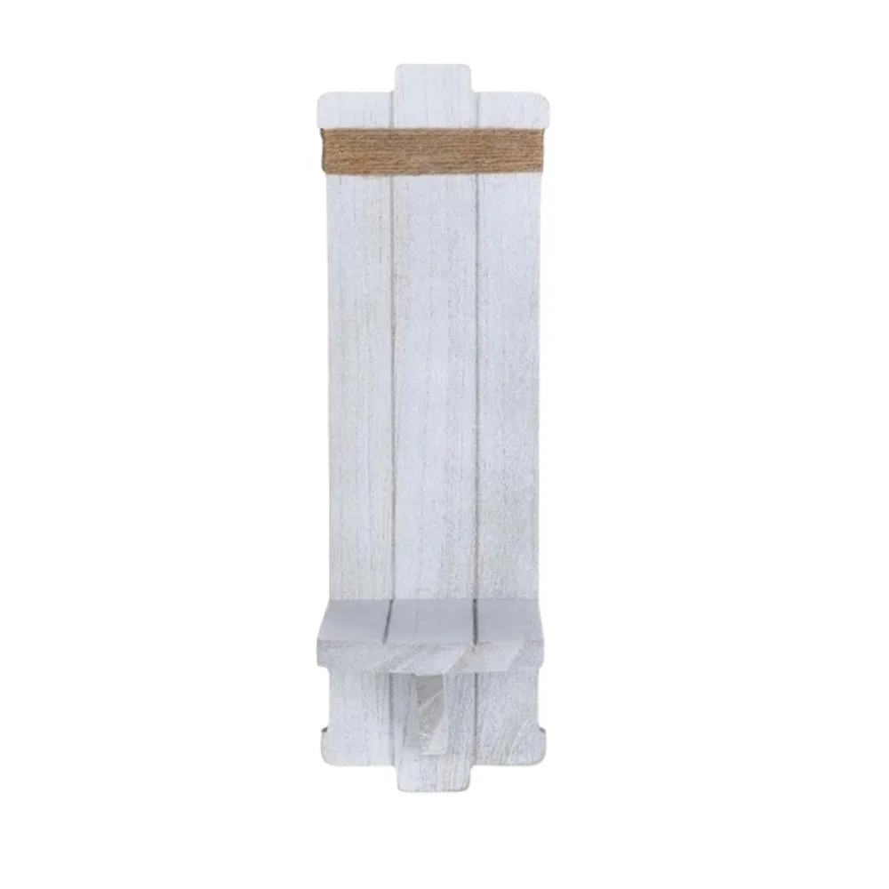 Display Stand Wooden Wall-Mounted Candlestick Vintage Rustic Floating Shelf Wall Hanging Decorative Candlestick Stand Entryway
