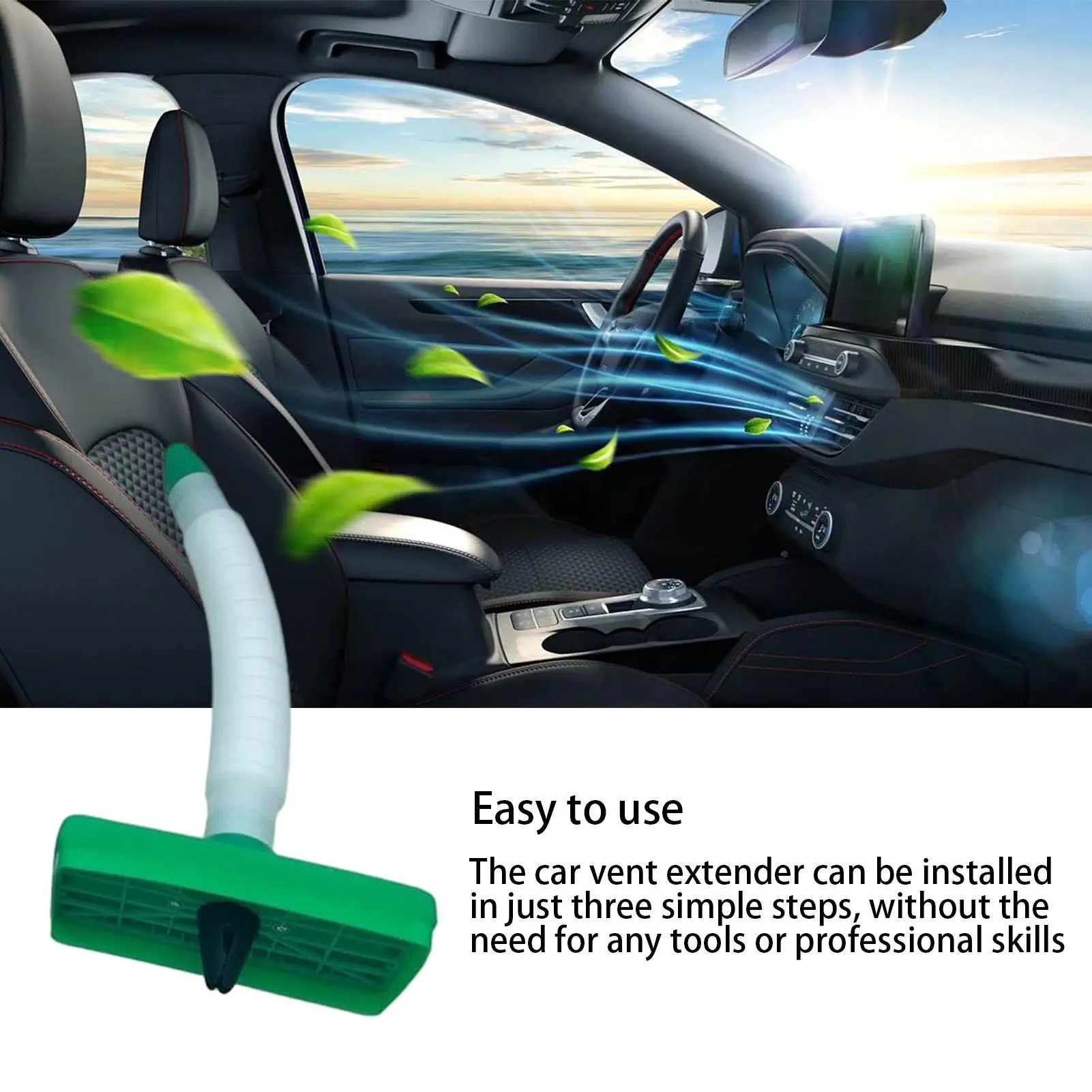 

Car Air Conditioner Vent Extender Hose Man Balls Cooler Car Crotch Vent Extender Hose Fits Sedan SUV and Other Vehicles