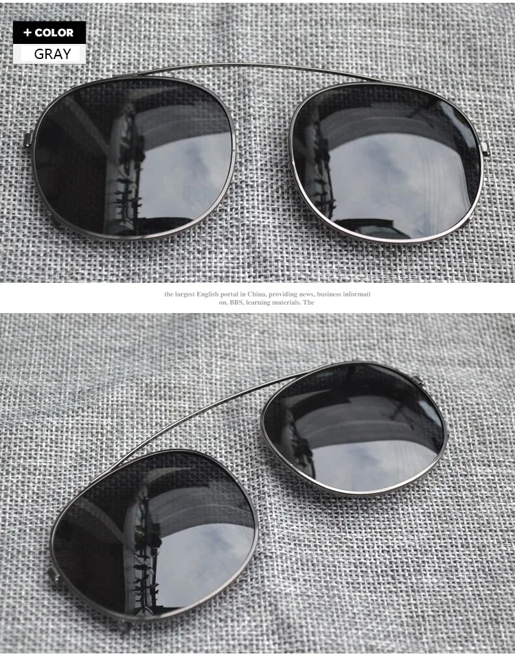 Runde Clip auf Sonnenbrille Frauen Polarisierte Linse UV400 Mann Johnny Depp Lemtosh Sonnenbrille Luxus Marke Vintage Schutzbrillen – Detail 10