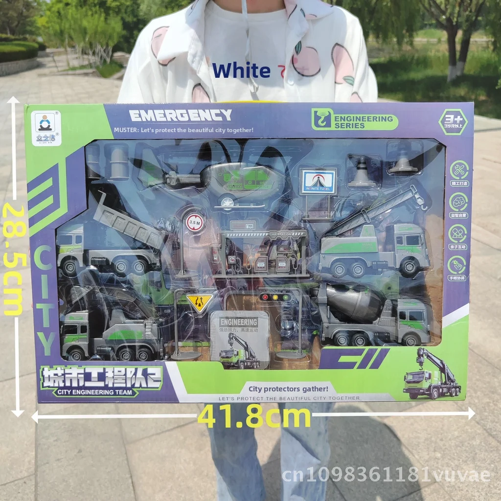 รถดับเพลิงของเล่นฮุ่ยลี่ อินเนียร์ซี สำหรับเด็กผู้ชาย แบบดึงกลับ พร้อมกล่องของขวัญ เหมาะสำหรับสถาบันฝึกอบรม