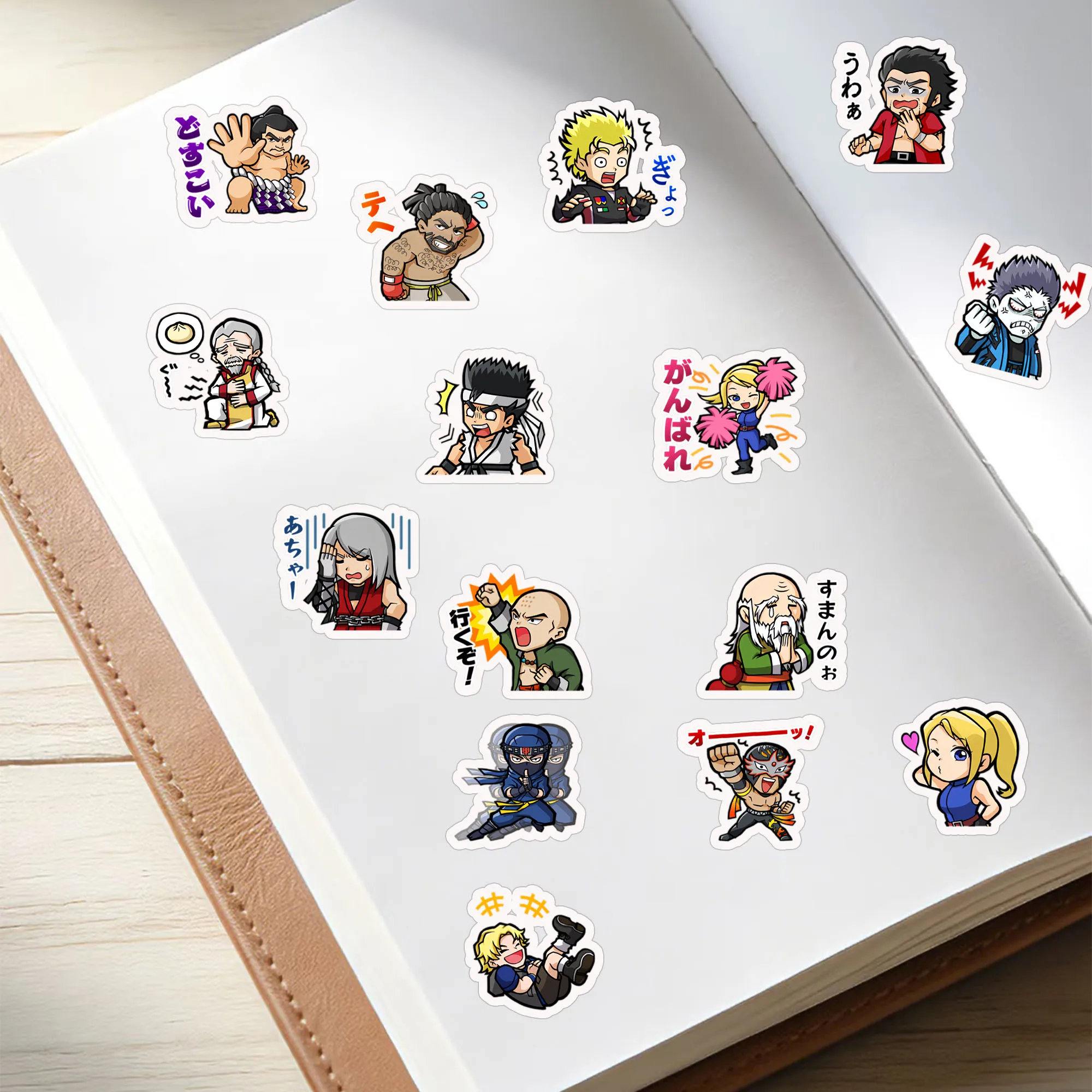 King of Fighters Game Stickers Cute Cartoon Emoji Pack Full Set of Character Stickers,Used for Computer,Scene Decoration view 2