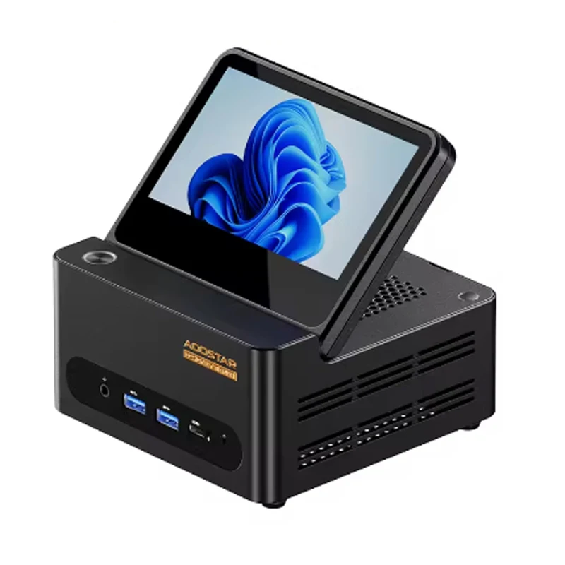 Aoostar G-FLIP Premium Mini PC AMD Ryzen AI 9 HX 370 AI High Power Gaming Desktop Mini Computer