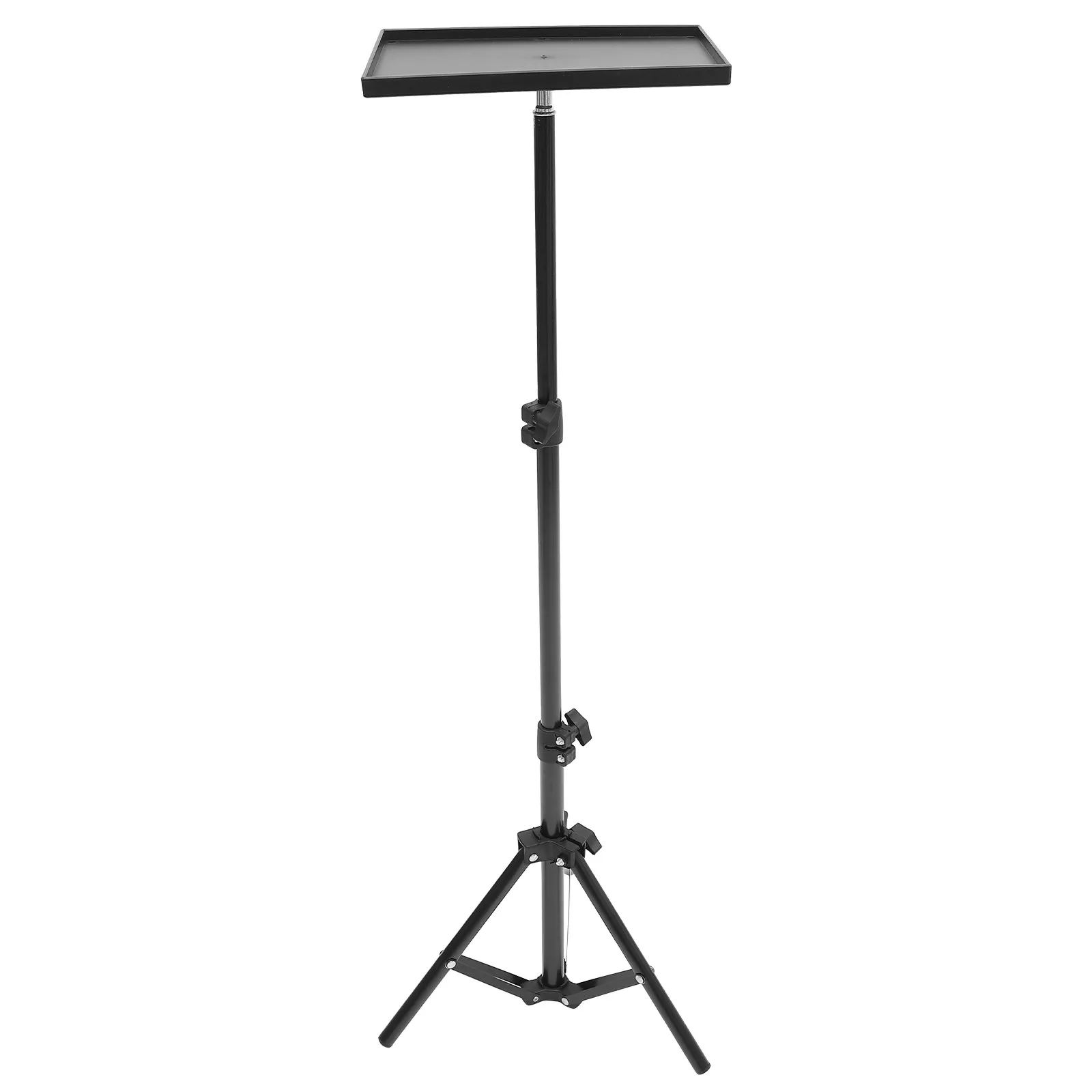 

1.1m Adjustable Projector Table Tripod Holder Sturdy Metal Build Portable Foldable Stand for Conference Room Theater Office Book