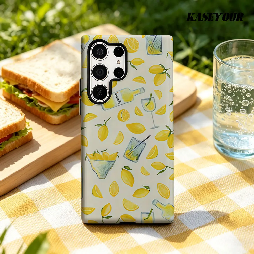 LIMONE For Samsung Galaxy Phone Case S23 A57 S20 S25 FE S26 Plus S24 Ultra A56 A37 2-IN-1 Shockproof Bumper