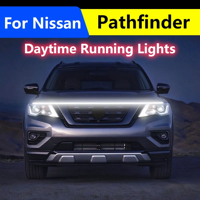 For Nissan Pathfinder Decorative Atmosphere Lamps Ambient Lights Car Flashing 1pcs 12V LED Daytime  Ambient Running white Light
