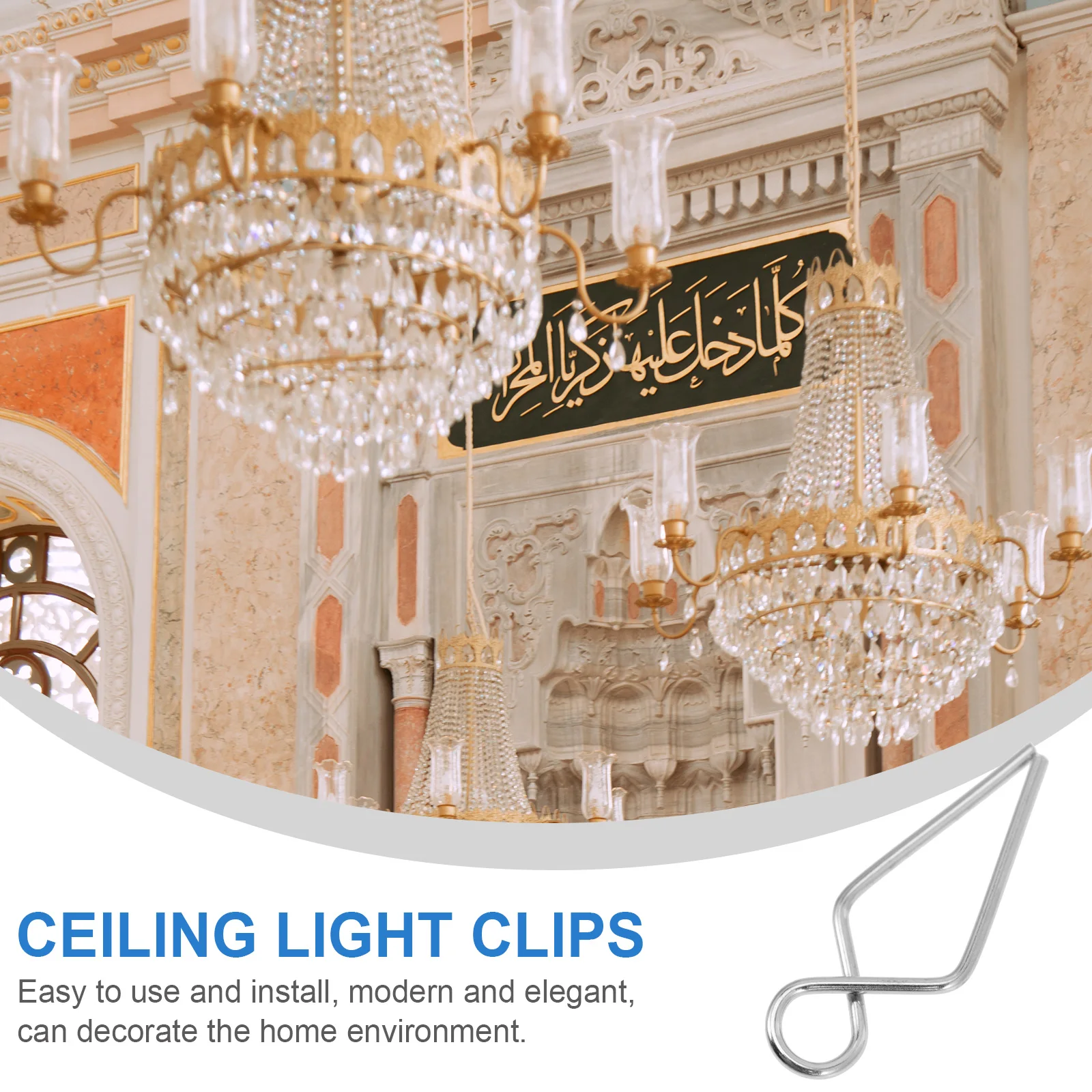 

1 set 1 Set Ceiling Light Crystal Connector Pendant Lighting Parts Fish Tail Fork Accessories Chandelier Fastening Clips Metal