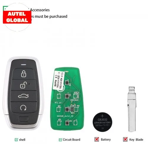 Autel IKEYAT004EL Independent Universal Smart Remote Key 4 Buttons