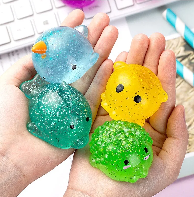 

zk30 Big Size Transparent Squishy Toys Kids Mochi Squishies Kawaii Animals Stress Reliever Squeeze Toys for Child Birthday Gifts