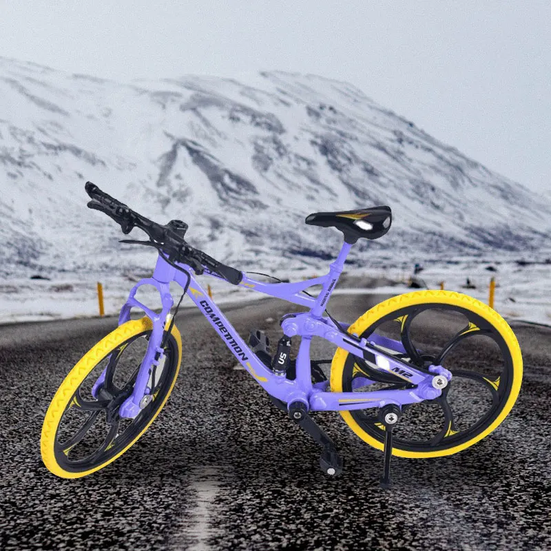 Die Casting Model Alloy Bicycle Model Pendant Bicycle Puzzle Toy Birthday Gift Children's Toy