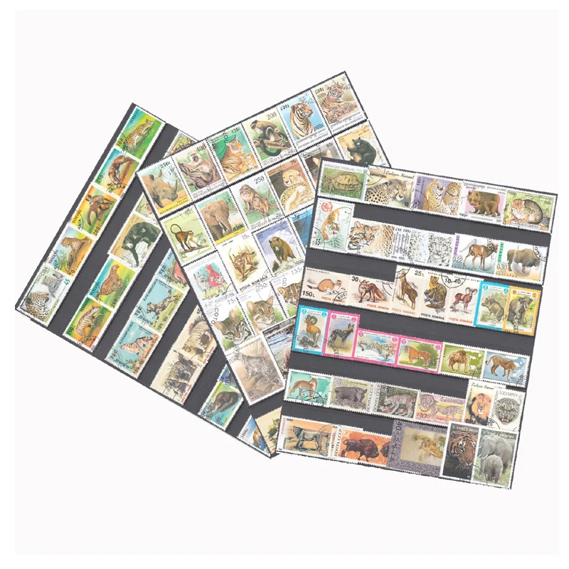 10/50/100 PCS  All Different  Topic Animal Postage Stamps With Post Mark For Collection