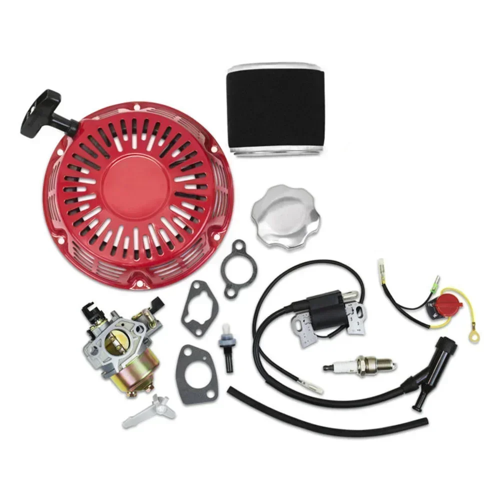 Carburetor Kit for Honda GX390 GX340 with Air Filter, Recoil Starter, Spark Plug, Ignition Coil 13HP 11HP, 4-Stroke Engine