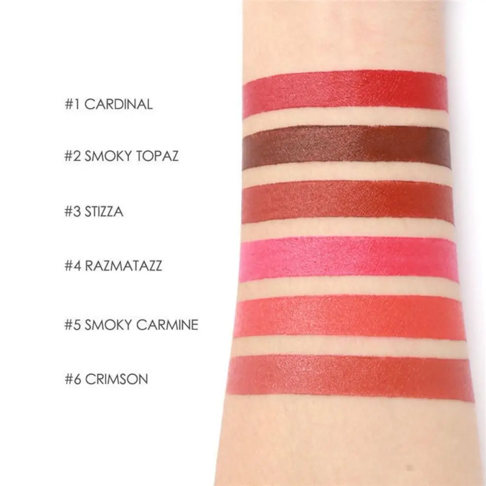 แฟชั่นกันน้ํา Matte ลิปสติกเนื้อนุ่ม High GLOSS Lip Balm Long Lasting Lip Pencil Stick สําหรับผู้หญิง