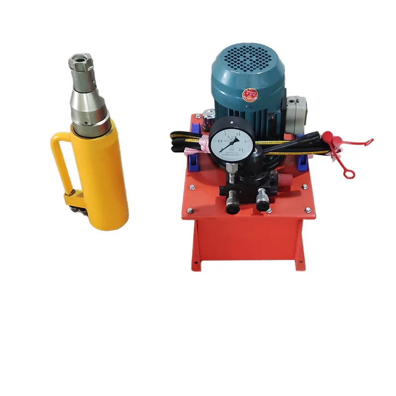 Series 50t Hydraulic Prestressed Jack Post Tension Mono Strand Tensing Stainless Steel Hydraulic Jack