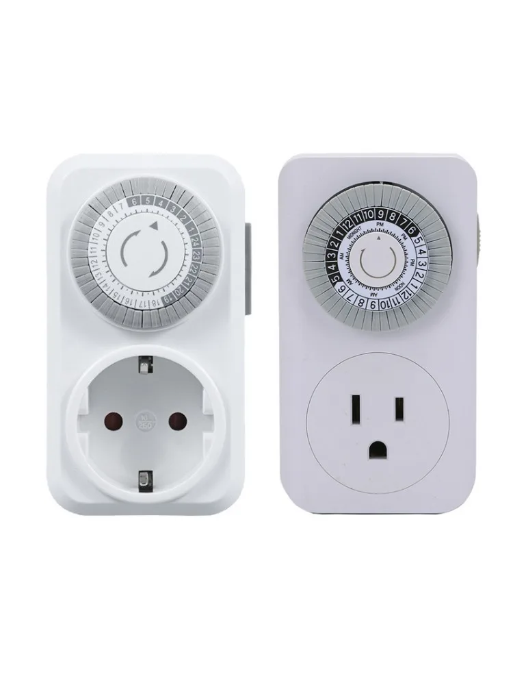 AliExpress NONE Germany US UK Plug Mechanical Timer Socket 24-Hour Cycle Automatic Switch Electrical Outlet Need Timed Lights, Fans, Fish Tanks