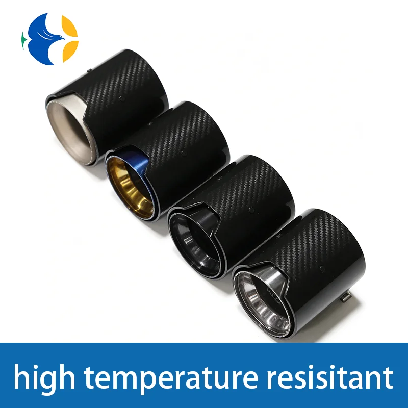 1 Piece M Logo Silver M2 M3 M4 M5 M6 Performance Carbon Exhaust Tips For Bmw F87 F80 F82 F83 F90 Muffle Nozzles Tails
