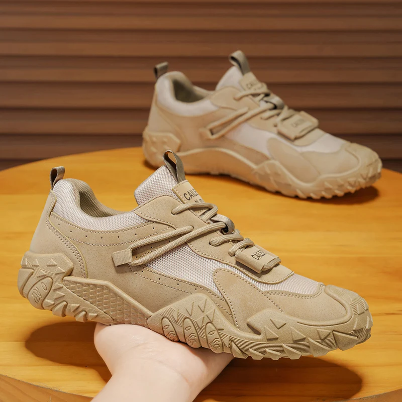 

New men's outdoor fashion sports shoes, hiking shoes, men's camouflage breathable walking shoes, hiking shoes for couples